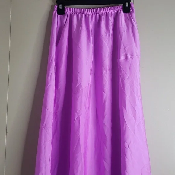 Women's Maxi A Line Slip Skirt A New Day Violet XS - Picture 4 of 7